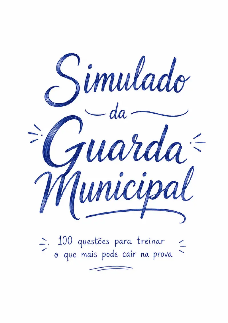 Capa do Simulado Manuscrito da Guarda Municipal